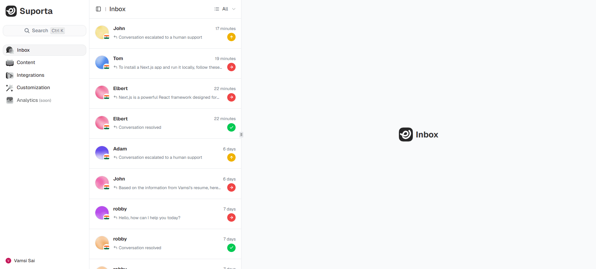 Widget Customization Dashboard
